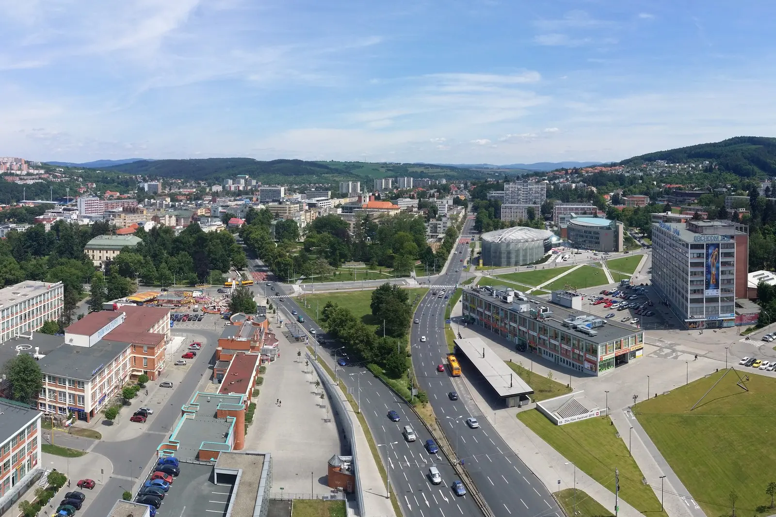 Zlín — cíl transferu z letiště Praha