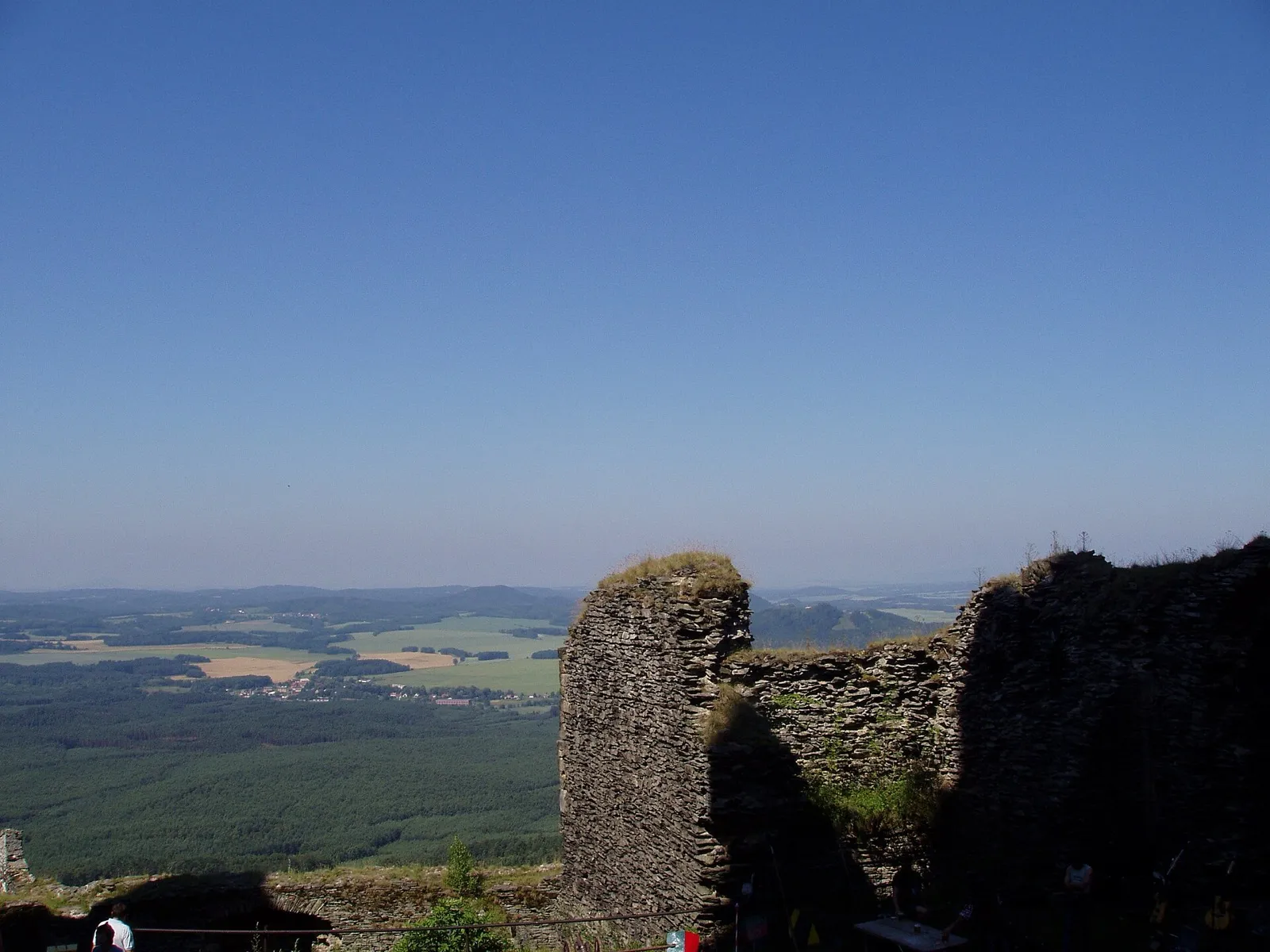 Panorama dalla torre del castello di Bezděz
